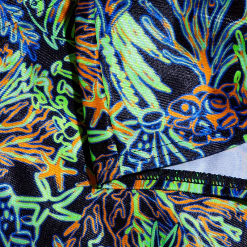 Speedo Boys 13cm Allover Club Training Digital Brief Green/Black-8